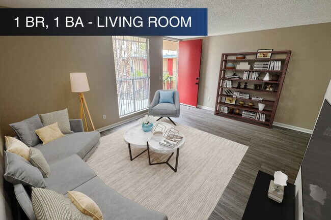 1 habitación, 1 baño - Sala de estar - Maryland Park Apartments