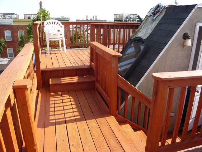 terraza en la azotea de varios niveles - 2922 Hudson St
