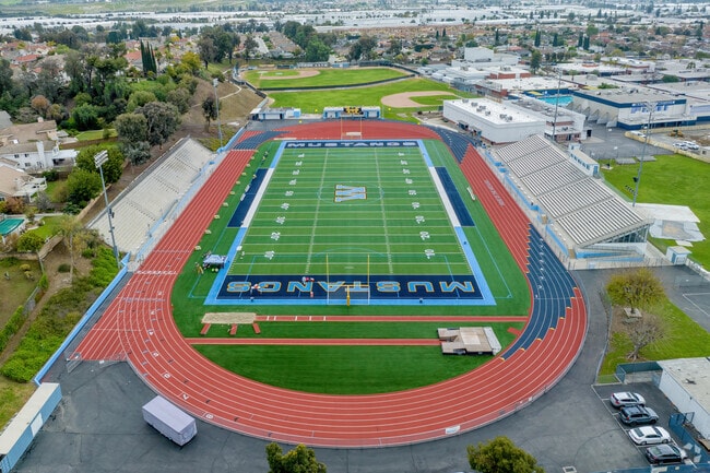 Walnut High School home of the Mustangs.