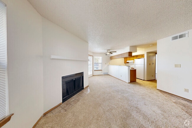 2BR, 1BA - 860SF - Living Room - Ridge Hill