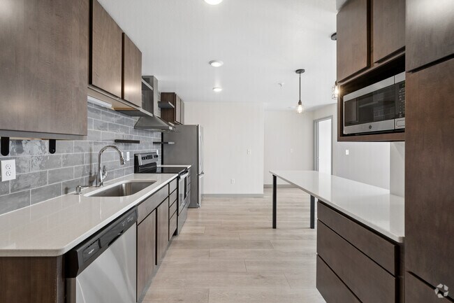 2BR, 1BA - 775SF - Kitchen - Live at Pioneer Place
