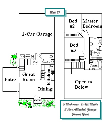 3HAB/2.5BA - Summerhill Townhomes