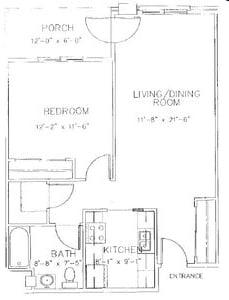 1BR/1BA - Sedgemeadow Senior Housing