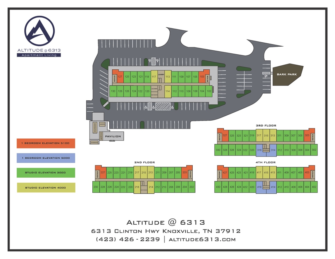Site map for Altitude at 6313 - Altitude @ 6313