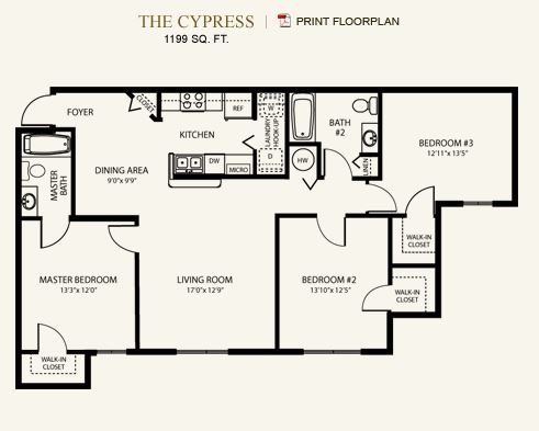 The Cypress - Claymore Crossings Apartments