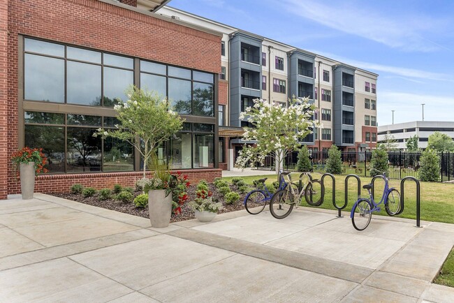 Convenient Bike Racks at the Entrance of Eclipse Huntsville - Eclipse Residences