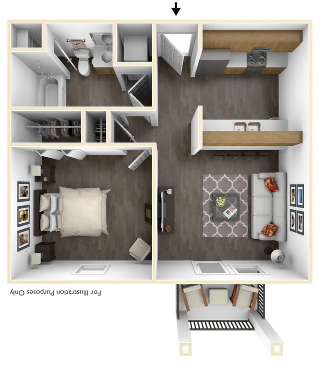 618 Sq Ft - Wessex Apartments