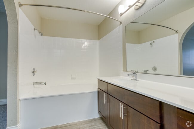 2BR, 2BA - 1035 SF Master Bathroom - Invitational Apartments