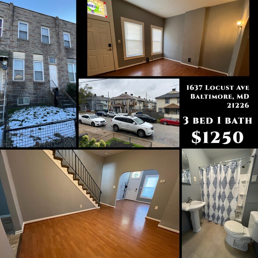 1637 Locust St, Baltimore, MD 21226 Townhome Rentals in Baltimore MD