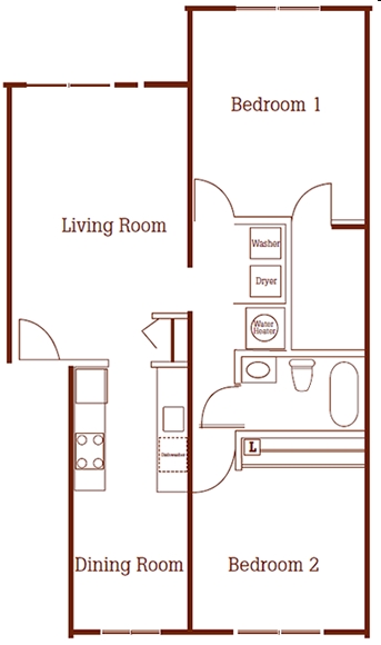 2HAB/1BA - Helen Odean Butler Apartments