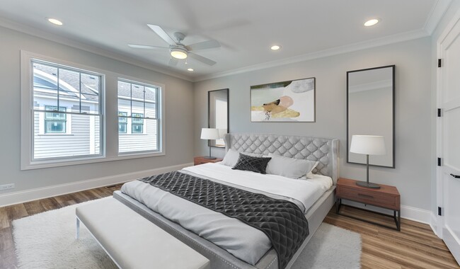 Bedrooms intended for only the most restful nights sleep. - Eldridge Townhomes