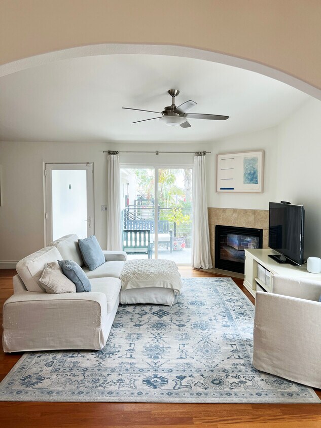 Living room from the kitchen - 7531 Herschel Ave