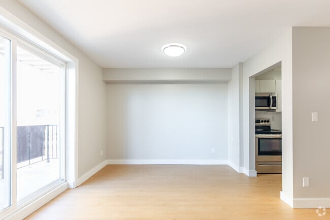 2BR, 1 BA - 756SF - Living Room - Riverside Tower
