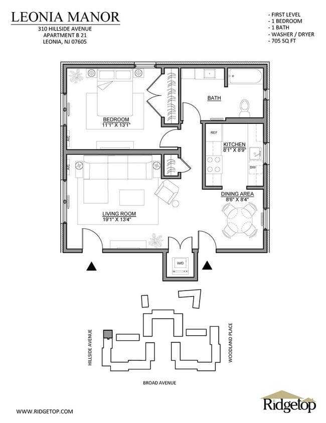 Interior Photo - Leonia Manor: In-Unit Washer & Dryer, Heat...