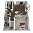 1 Bedroom / 1 Bathroom