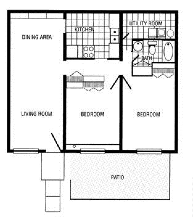 2HAB/1BA - Bellflower Apartments