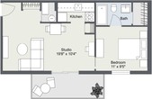 1 bedroom Junior apartment