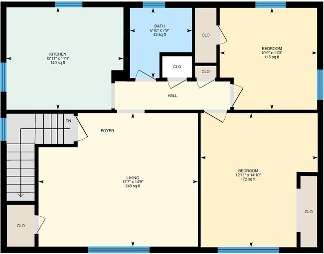 Plano de planta - 1326 Westcott St
