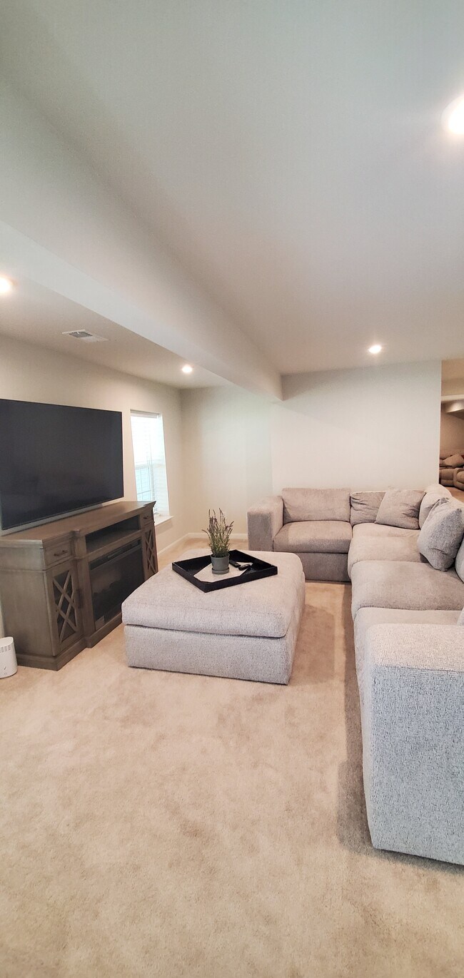 Sectional TV and Fire Place - 225 Brafferton Blvd
