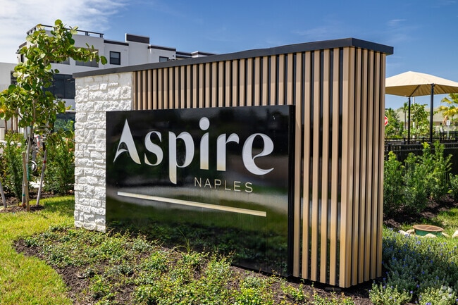 Aspire Community Sign - Aspire Naples