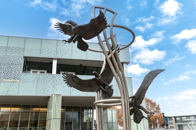 Burnsville's Nicollet Commons Park has several interesting sculptures.