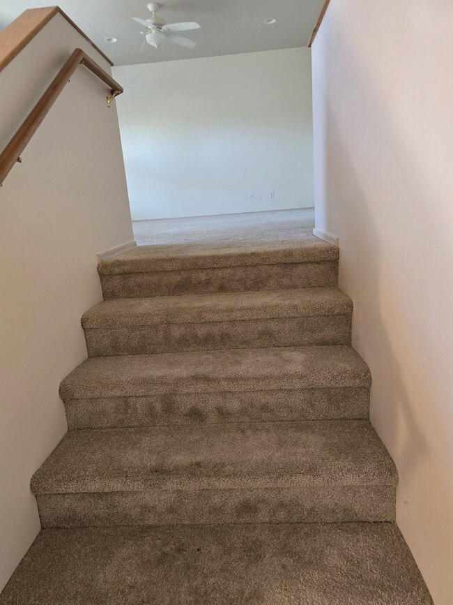 Up the stairs to your living space - 1007 N Rolling Green Rd