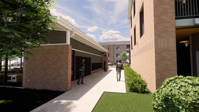 Representación del exterior - Commonwealth Court Apartments