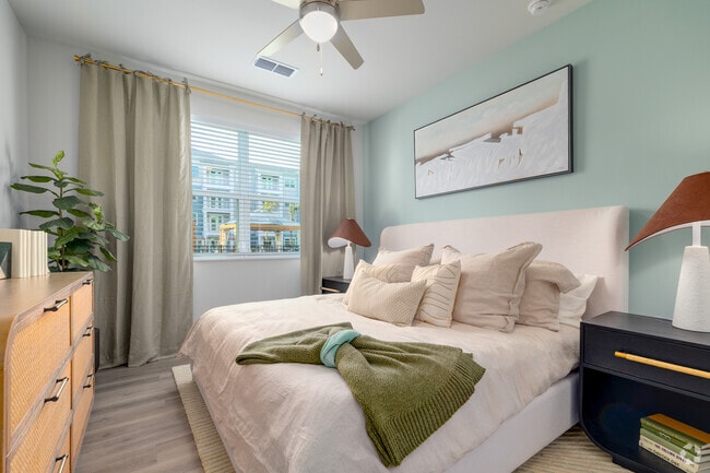 A1 - 1BR, 1BA - 740SF - Primary Bedroom - The Winslow Residences
