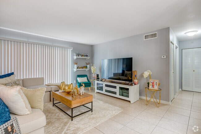 1HAB, 1BA - 713SF - Sala de estar - Clear Lake Palms
