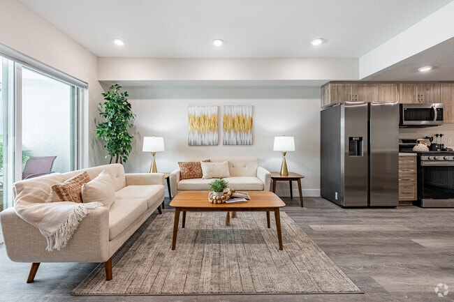 2BR, 2BA - 1,108SF - Living / Dining Room - The Secret