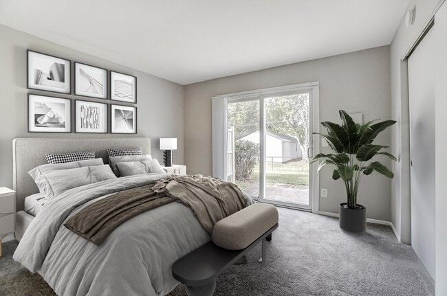 2 BED | 1.5 BATH - Reno Bedroom - Northcrest Garden Apartments