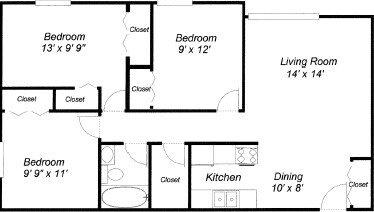 3HAB/1BA - Viking Terrace Apartments