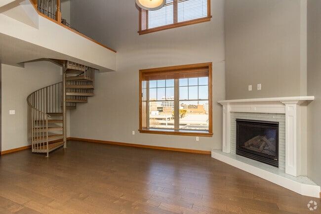 2BR, 2BA - 1,612SF - Living Room - Carpenter Building