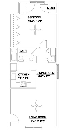 1HAB/1BA - LaSalle Pointe Apartments