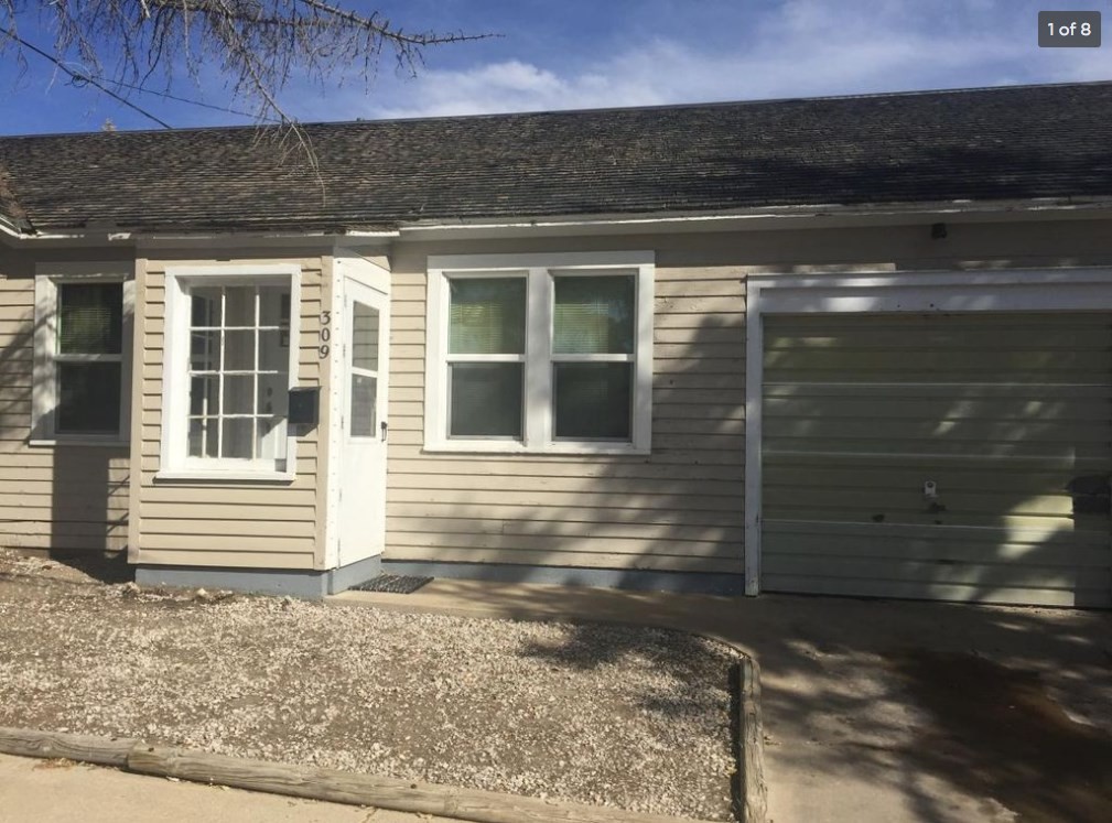 Front porch & garage - 309 9th St