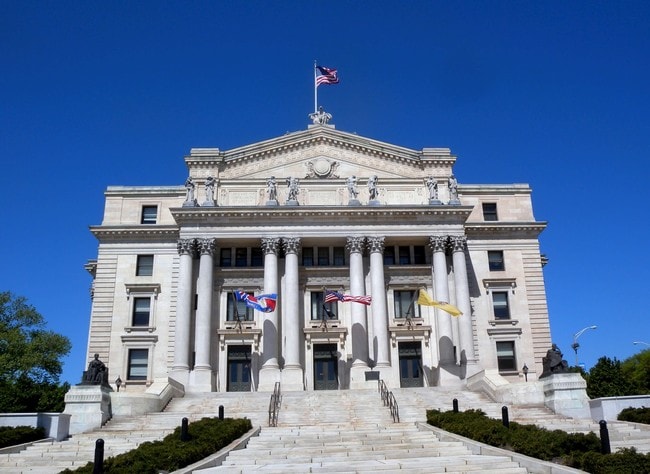 Steps leading to the Essex County Courthouse