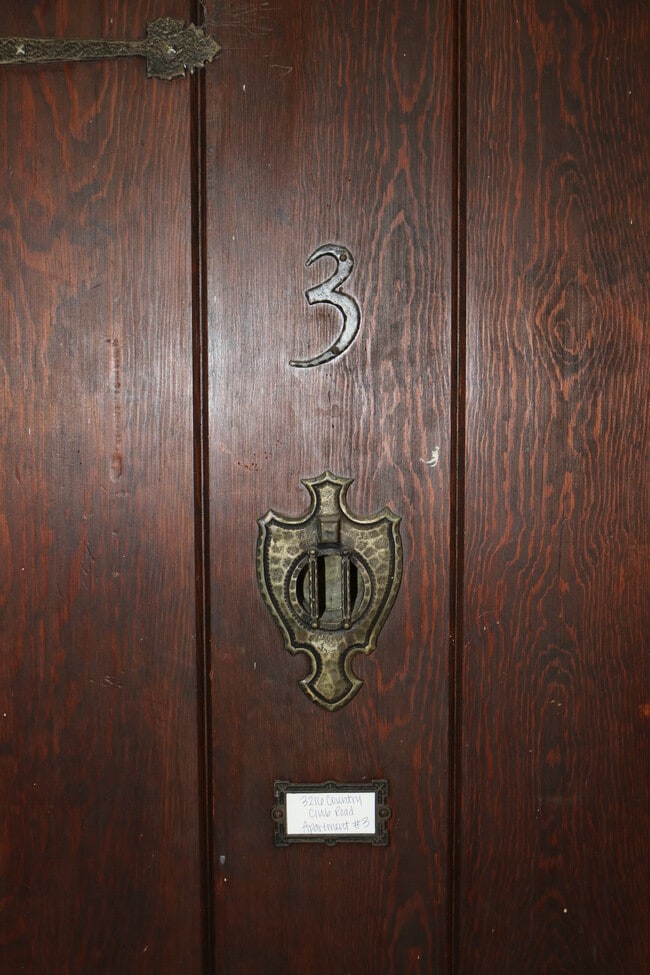 Front door - 3216 Country Club Rd