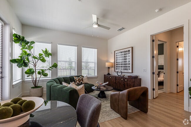 2BR, 2BA - 1,389SF - Living Room - The Ansel