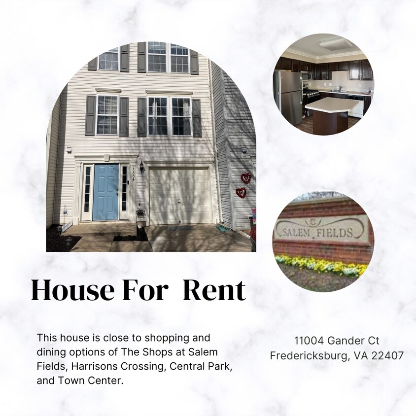 11004 Gander Ct, Fredericksburg, VA 22407 Townhome Rentals in