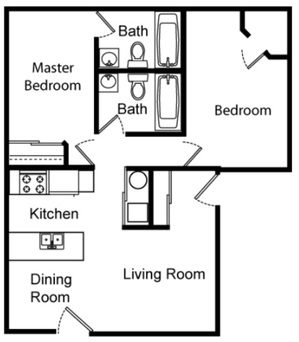 2BR/2BA - Monte Carlo Apartments