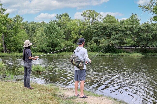 Enjoy a relaxing day of fishing at Silver Lake Regional Park.