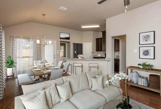 Fotografía virtualmente escenificada de la misma sala de estar. - 3031 Dade Loop