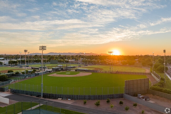 The Chicago Cubs and Oakland A's train in Gilbert.
