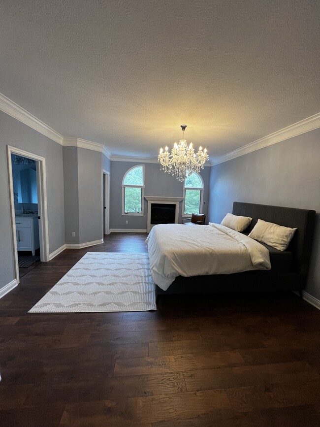 Master Suite with Gas Fireplace & Walk-in closet - 3269 Grey Village Dr