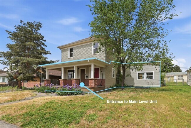 The main floor is all one home. - 420 W Shannon Ave