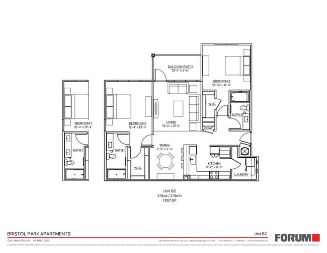 Cadence - 2 Bedroom/2 Bath - Bristol Park Apartments