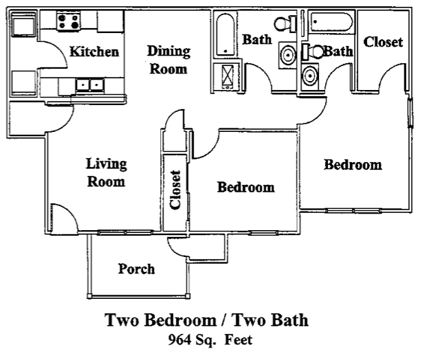 2HAB/2BA - Clarksville Heights Apartments