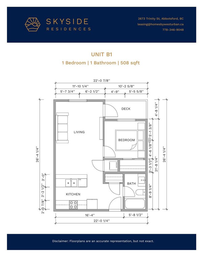 Plan d'étage - Skyside Residences