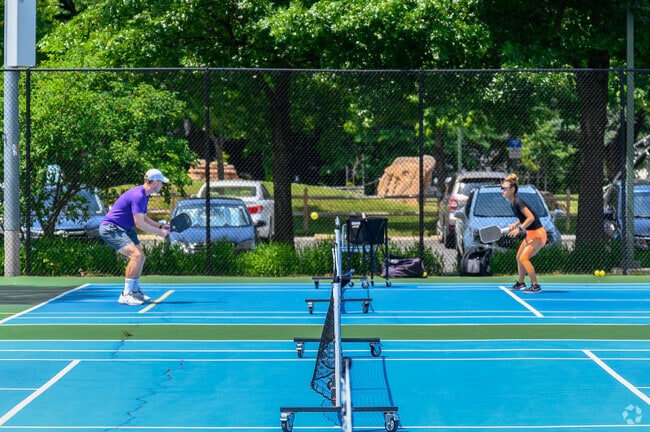 Head over to the pickleball courts for an afternoon of fun in Taylor Run.