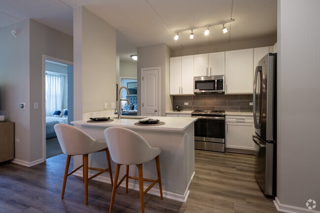 2BR, 1BA - 1,045SF - Model - Kitchen - The Majestic Luxury Apartments